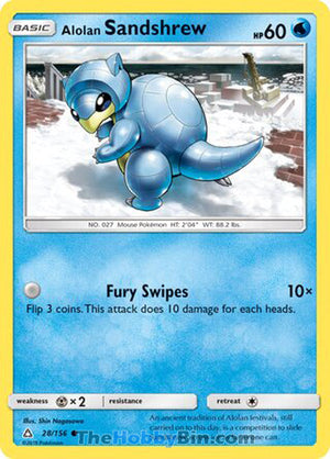 0028 Alolan Sandshrew Common Ultra Prism
