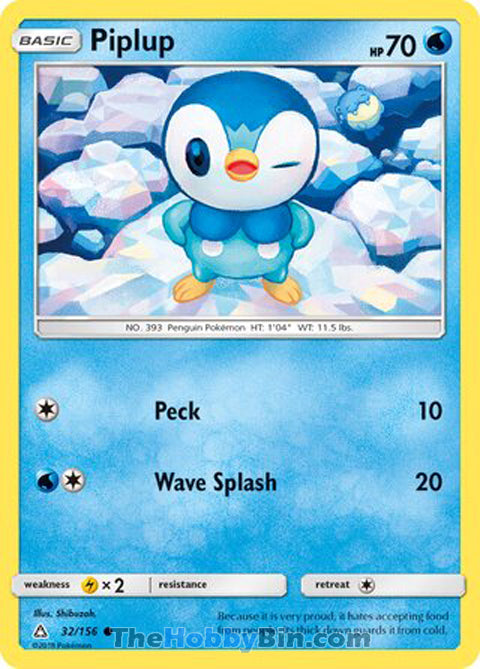 Piplup Ultra Prism Common #32/156