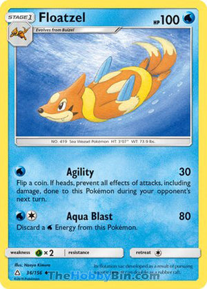0036 Floatzel Uncommon Ultra Prism
