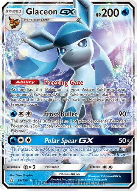 Glaceon GX Ultra Prism Ultra Rare #39/156