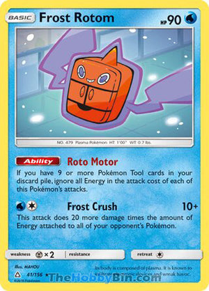 0041 Frost Rotom Rare Ultra Prism