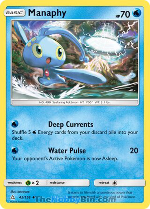 Manaphy Ultra Prism Uncommon #42/156