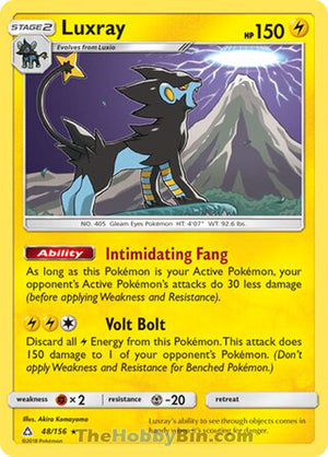 0048 Luxray Holo Rare Ultra Prism