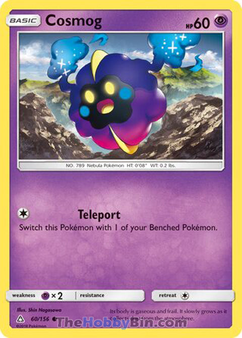 Cosmog #60/156 Common - Ultra Prism Pokemon card