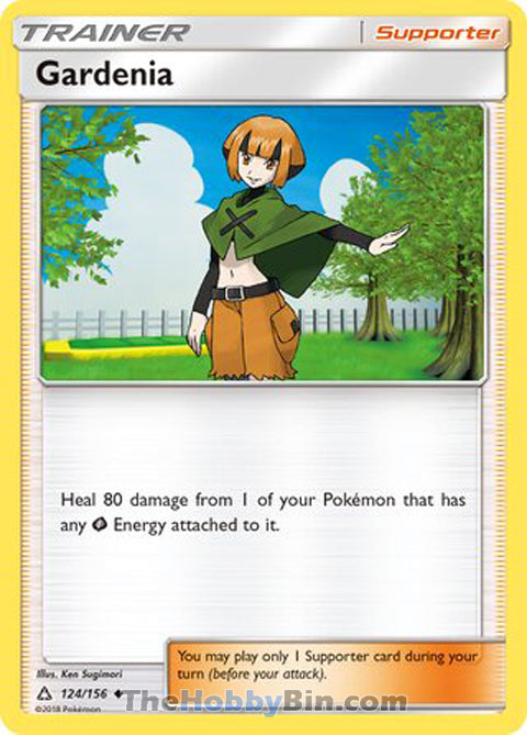 Gardenia #124/156 Uncommon - Ultra Prism Pokemon card