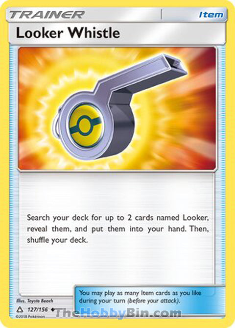 Looker Whistle #127/156 Uncommon - Ultra Prism Pokemon card