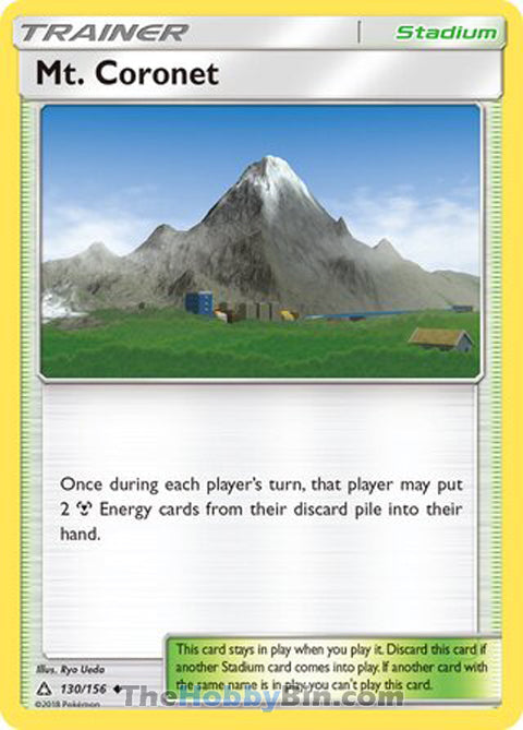 Mt. Coronet #130/156 Uncommon - Ultra Prism Pokemon card