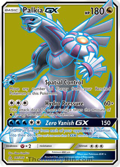 Palkia GX #147/156 Ultra Rare - Ultra Prism Pokemon card