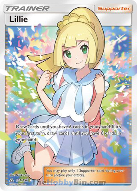 Lillie #151/156 Ultra Rare - Ultra Prism Pokemon card