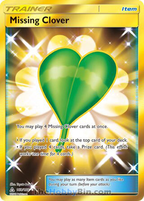 Missing Clover #168/156 Secret Rare - Ultra Prism Pokemon card