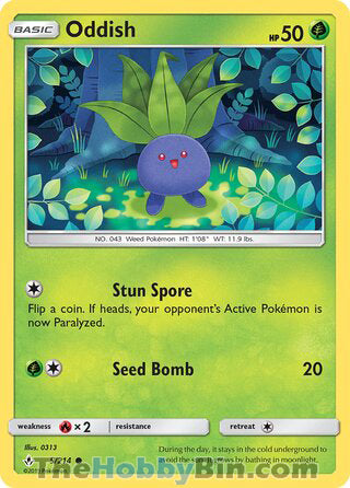 Oddish Unbroken Bonds Common #5/214