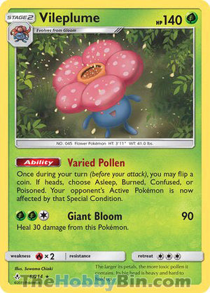 0008 Vileplume Holo Rare Unbroken Bonds