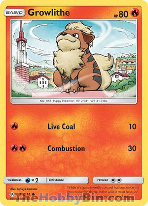 0021 Growlithe Common Unbroken Bonds