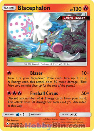Blacephalon #32/214 Rare - Unbroken Bonds Pokemon card