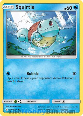 Squirtle Unbroken Bonds Common #33/214