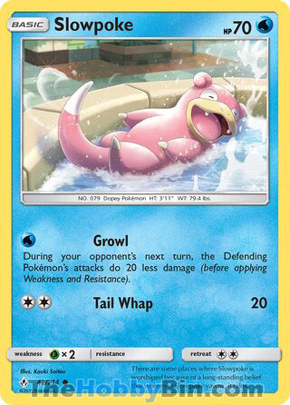 Slowpoke #42/214 Common - Unbroken Bonds Pokemon card