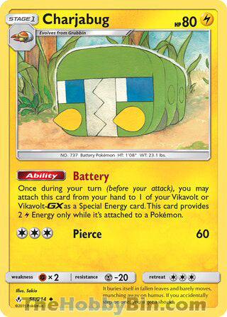 Charjabug #58/214 Uncommon - Unbroken Bonds Pokemon card