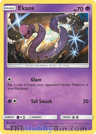 Ekans #62/214 Common - Unbroken Bonds Pokemon card
