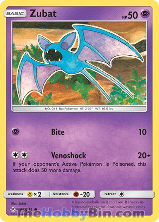 Zubat #64/214 Common - Unbroken Bonds Pokemon card