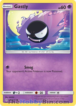 Gastly #68/214 Common - Unbroken Bonds Pokemon card