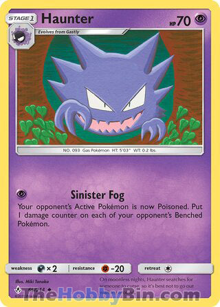 Haunter #69/214 Uncommon - Unbroken Bonds Pokemon card