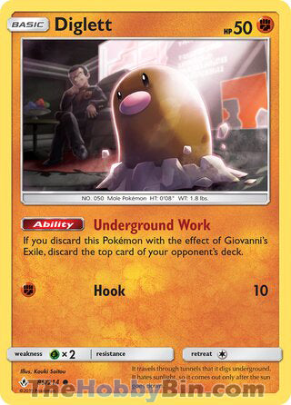 Diglett #85/214 Common - Unbroken Bonds Pokemon card