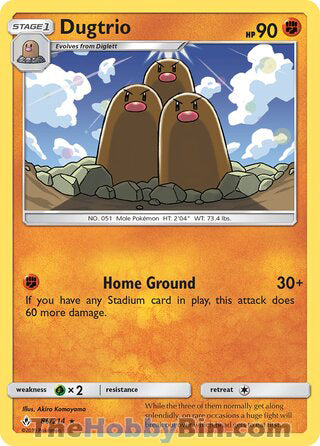 Dugtrio #86/214 Rare - Unbroken Bonds Pokemon card