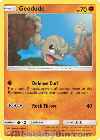 Geodude #87/214 Common - Unbroken Bonds Pokemon card