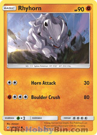 Rhyhorn #93/214 Common - Unbroken Bonds Pokemon card