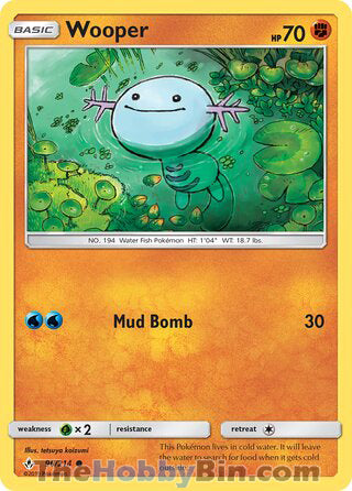 Wooper #96/214 Common - Unbroken Bonds Pokemon card