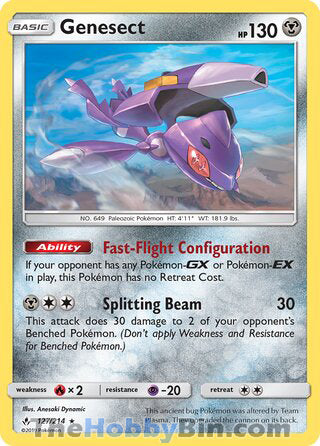 Genesect Unbroken Bonds Rare #127/214