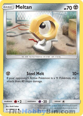 Meltan #128/214 Common - Unbroken Bonds Pokemon card