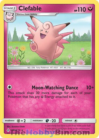 Clefable #133/214 Rare - Unbroken Bonds Pokemon card