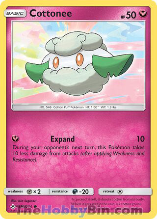 Cottonee #139/214 Common - Unbroken Bonds Pokemon card