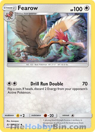 Fearow #146/214 Uncommon - Unbroken Bonds Pokemon card