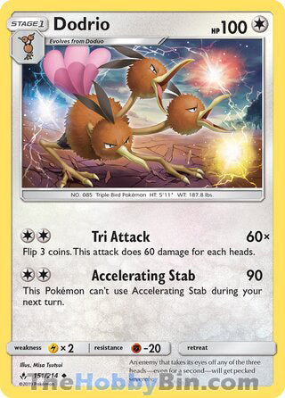 Dodrio #151/214 Uncommon - Unbroken Bonds Pokemon card
