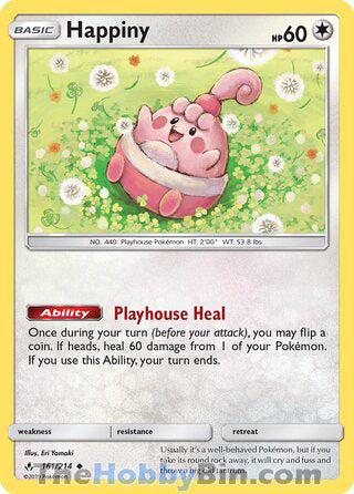 Happiny #161/214 Uncommon - Unbroken Bonds Pokemon card