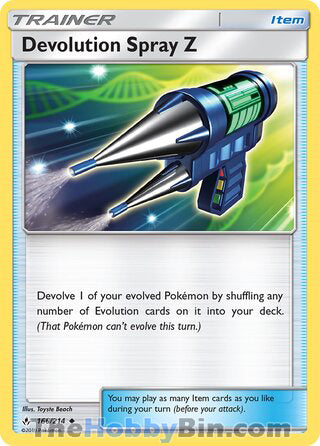 Devolution Spray Z #166/214 Uncommon - Unbroken Bonds Pokemon card