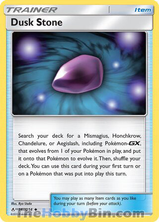Dusk Stone #167/214 Uncommon - Unbroken Bonds Pokemon card