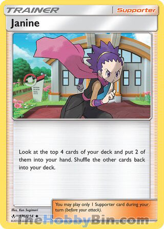 Janine #176/214 Uncommon - Unbroken Bonds Pokemon card