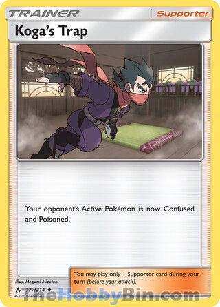 Koga's Trap #177/214 Uncommon - Unbroken Bonds Pokemon card