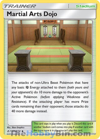 Martial Arts Dojo #179/214 Uncommon - Unbroken Bonds Pokemon card