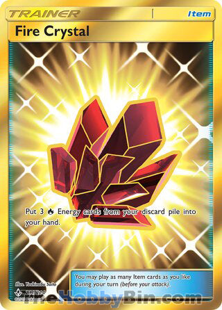 Fire Crystal #231/214 Secret Rare - Unbroken Bonds Pokemon card