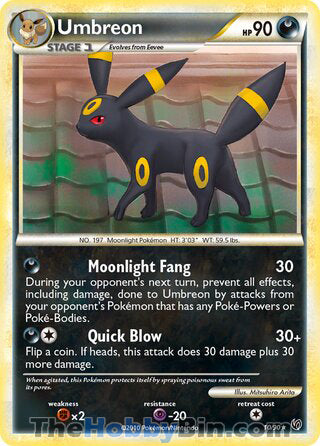 Umbreon Undaunted Holo Rare #10/90