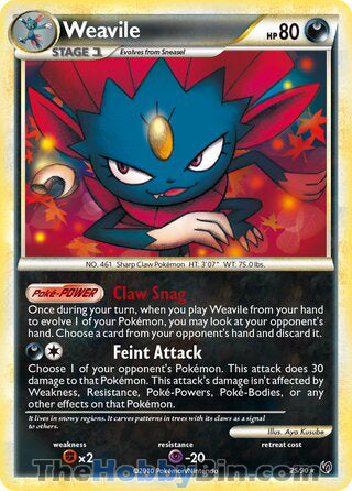 Weavile Undaunted Rare #25/90