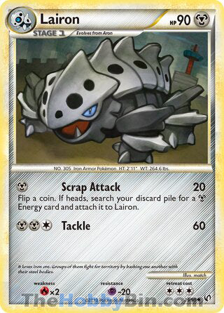 Lairon #29/90 Uncommon - Undaunted Pokemon card