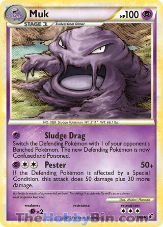 Muk #31/90 Uncommon - Undaunted Pokemon card