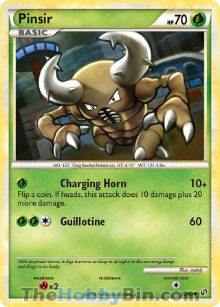 Pinsir #32/90 Uncommon - Undaunted Pokemon card