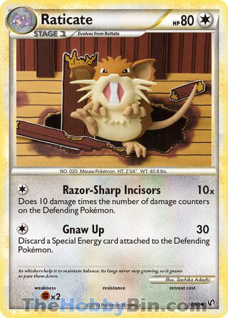 Raticate #34/90 Uncommon - Undaunted Pokemon card