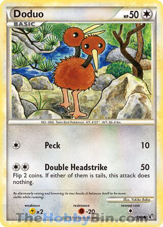 Doduo #45/90 Common - Undaunted Pokemon card